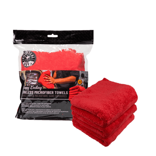 Chemical Guys Happy Ending Ultra Plush Red - 3pk