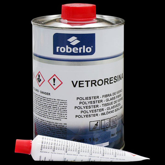 Vetroresina 2 K Polyester 1 L inkl herder
