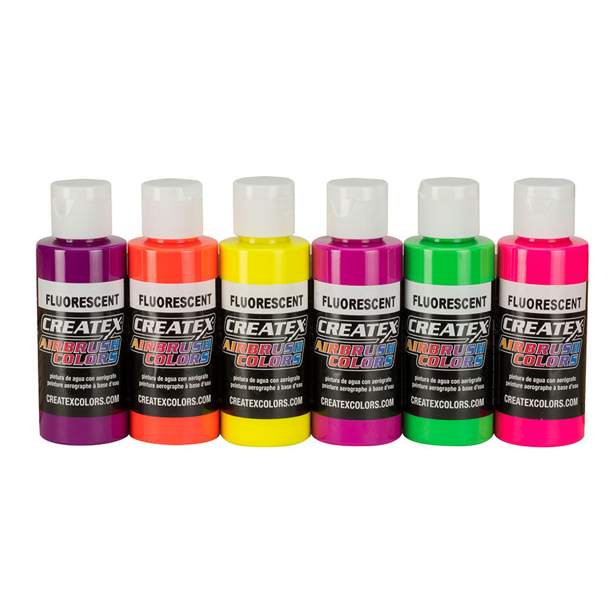 Createx 60ml. Fluorescent sett