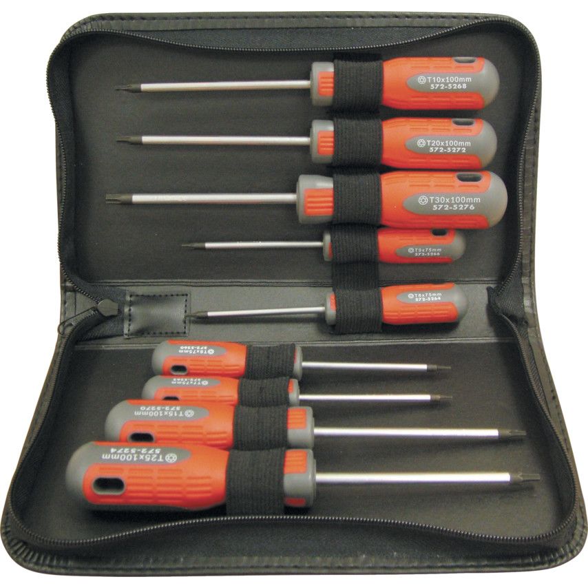 Torx Skrutrekker i sett 9stk